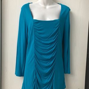 Ladies INC Jersey knit Rouching top Medium